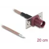 Koaksiaalkaabel DELOCK 90729 RG-316/U 0,2 m FAKRA D pistikuga, pruun