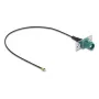 Koaksiaalkaabel DELOCK 90732 — FAKRA E I-PEX MHF1, 0,2 m, 1,13 mm, must/türkiissinine