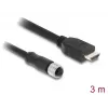 DELOCK M12 A-koodiga 17-kontaktiline (emale) HDMI-le (isane) kaabel 3 m