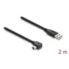 USB 2.0 kaabel DELOCK Type-A isane Mini-USB B isasele paremnurksele, 2 m, must