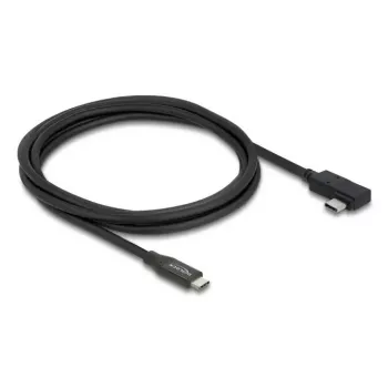DELOCK koaksiaalne USB4 Gen 3x2 40 Gbps USB-C–USB-C nurga vasak/parem PD 3.1 240 W kaabel, 2 m