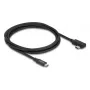 DELOCK koaksiaalne USB4 Gen 3x2 40 Gbps USB-C–USB-C nurga vasak/parem PD 3.1 240 W kaabel, 2 m