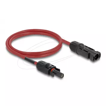 Kaabel DELOCK 90973 DL4 päikesekaabel 6 mm² 1 m punane/must isane-emane 1000 V DC