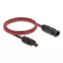 Kaabel DELOCK 90973 DL4 päikesekaabel 6 mm² 1 m punane/must isane-emane 1000 V DC