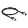 Võrgukaabel DeLOCK RJ45 Cat.6A isane isasele S/FTP 0,5 m must