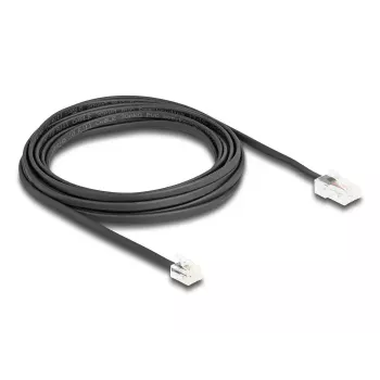 DeLOCK 88038 telefonikaabel 5 m Must RJ-45 RJ-11