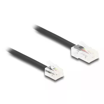 DeLOCK 88038 telefonikaabel 5 m Must RJ-45 RJ-11
