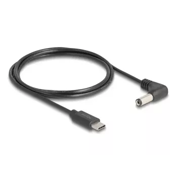 Toitekaabel DeLOCK 85398 must 1,5 m USB-C 5,5 x 2,1 mm