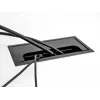 Kaabliläbiviik DELOCK 66856 lauale, must, 80×160×28 mm, 1 tk
