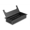 Kaabliläbiviik DELOCK 66856 lauale, must, 80×160×28 mm, 1 tk