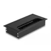 Kaabliläbiviik DELOCK 66856 lauale, must, 80×160×28 mm, 1 tk