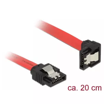 SATA-kaabel DeLOCK 83977 0,2 m Must Punane