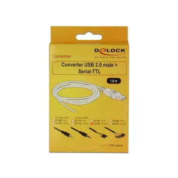 USB kaabel DeLOCK 1,8 m USB2.0-A/TTL 6 kontakti must