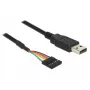 USB kaabel DeLOCK 1,8 m USB2.0-A/TTL 6 kontakti must