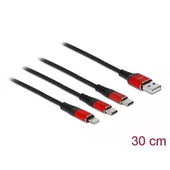 USB laadimiskaabel 3-in-1 DeLOCK 86708