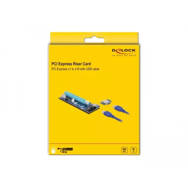 Riser Card PCI Express x1 to x16 DeLOCK 41430