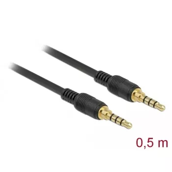 Audio kaabel DeLOCK 85592 0.5m 3.5mm Must