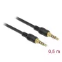 Audio kaabel DeLOCK 85592 0.5m 3.5mm Must