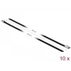 Kaabliside DeLOCK 18811 terasest must 400mm 10 tk