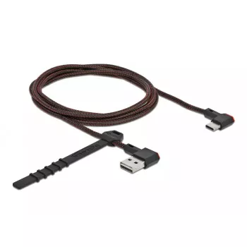 USB-kaabel Type-A-pistik USB USB-C isasele nurga all vasak/parem 1,5 m DeLOCK 85282