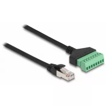 DeLOCK RJ45-kaabel Cat.6 pistik klemmiplokiadapterile 1 m 2-osaline