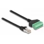 DeLOCK RJ45-kaabel Cat.6 pistik klemmiplokiadapterile 1 m 2-osaline