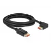 DisplayPort-kaabel DeLOCK 87048 8K 60Hz 3m isane-isanele 90° vasaknurga all