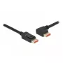 DisplayPort-kaabel DeLOCK 87048 8K 60Hz 3m isane-isanele 90° vasaknurga all
