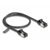 DeLOCK võrgukaabel RJ45 pistik-pistik Cat.8.1 painduv 0,5 m must