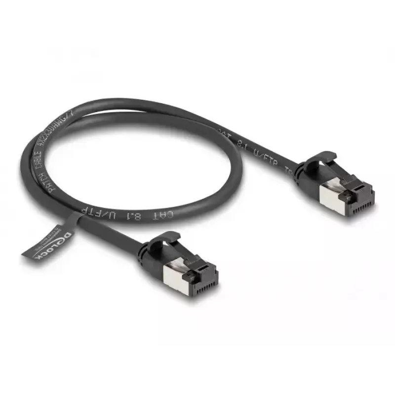 DeLOCK võrgukaabel RJ45 pistik-pistik Cat.8.1 painduv 0,5 m must