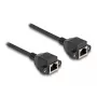 DeLOCK RJ50 pikenduskaabel emane-emane S/FTP 0,25 m must