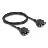 DeLOCK RJ50 pikenduskaabel emane-emane S/FTP 1 m must