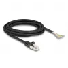 DeLOCK-kaabel RJ50 isane avatud juhtmeotstega S/FTP 3 m must