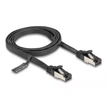 DeLOCK RJ45 lame patch-kaabel pistikust pistikusse Cat.8.1 1 m must