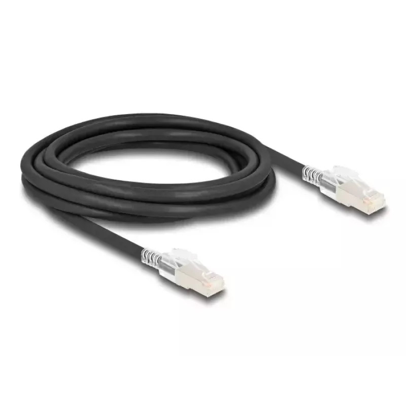 DELOCK 80257 võrgukaabel — Cat6a S/FTP (S‑STP), RJ‑45 pistikuga RJ‑45, 3 m, must