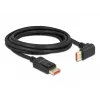 DisplayPort kaabel DeLOCK 87052 8K 60Hz 3m isane-isasele 90° allapoole