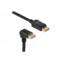 DisplayPort kaabel DeLOCK 87052 8K 60Hz 3m isane-isasele 90° allapoole