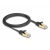 Võrgukaabel DeLOCK RJ45 Lame 1m Cat6A Must