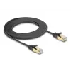 võrgukaabel DeLOCK RJ45 lame 3m Cat6A Must