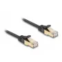 võrgukaabel DeLOCK RJ45 lame 3m Cat6A Must