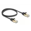 DeLOCK RJ45 lame võrgukaabel 0,5 m Cat.6A must
