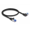DeLOCK RJ45 võrgukaabel Cat.6A S/FTP 0,5 m must