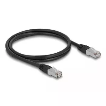 DeLOCK RJ45 Cat.6A S/FTP võrgukaabel 1m Must