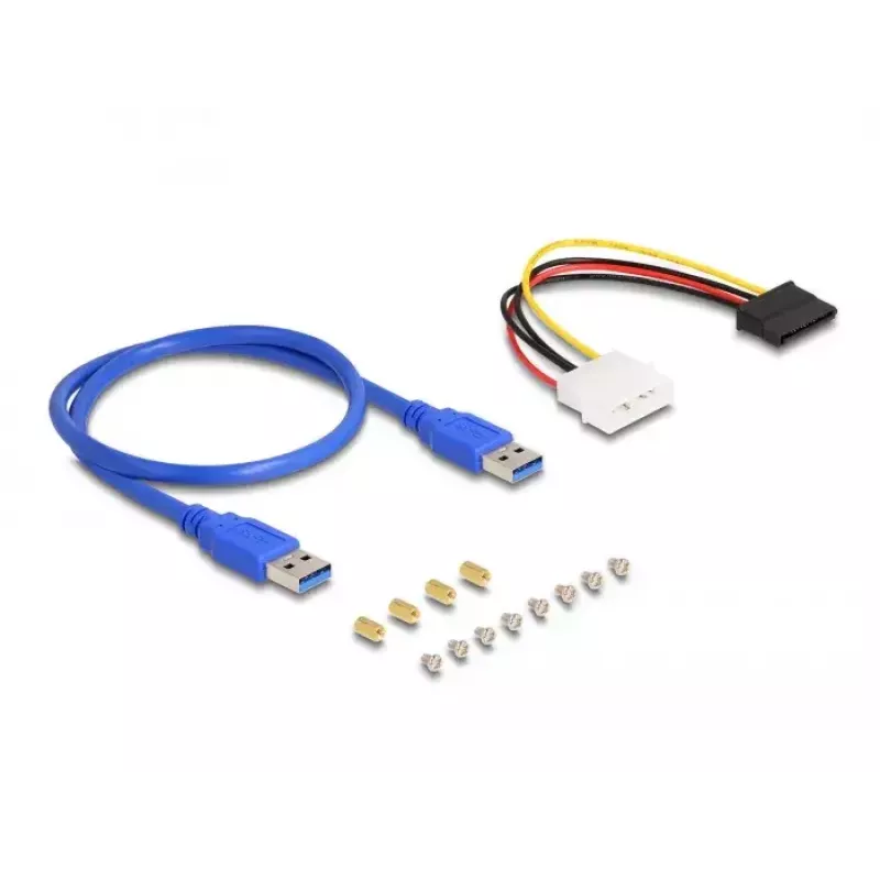 DeLOCK tõusukaart PCI Express x1 kuni 3 x PCIe x1 50 cm USB-kaabel