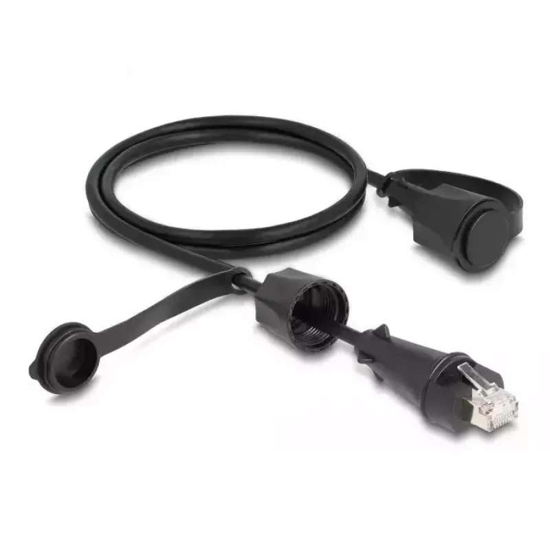 DeLOCK võrgukaabel RJ45 pistik RJ45 pistikule Cat.6 STP 1m IP68 must