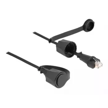 DeLOCK võrgukaabel RJ45 pistik RJ45 pistikule Cat.6 STP 1m IP68 must