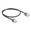 DeLOCK RJ45 Cat.6 UTP võrgukaabel 0,5 m must