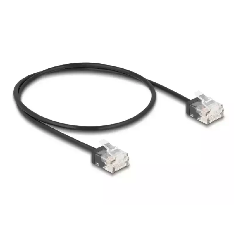DeLOCK RJ45 Cat.6 UTP võrgukaabel 0,5 m must