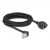 DeLOCK võrgupikenduskaabel S/FTP RJ45 90° nurgaga RJ45-le Cat.6A 5 m must