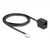 DeLOCK telefonikaabel RJ11-pistik RJ45-pistikupesasse must 2 m